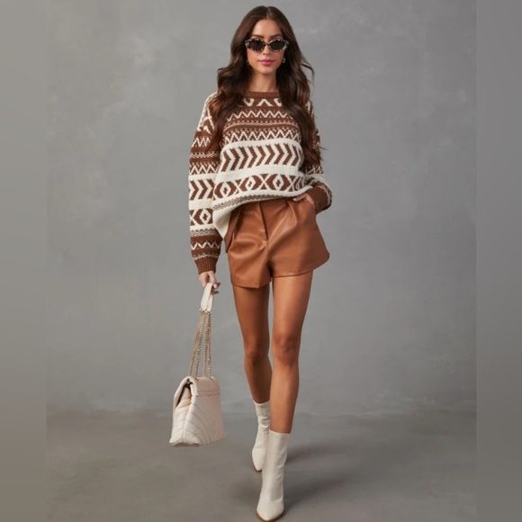 VICI Dean Abstract Print Pullover Sweater Size S P2P 25 - Picture 3 of 12